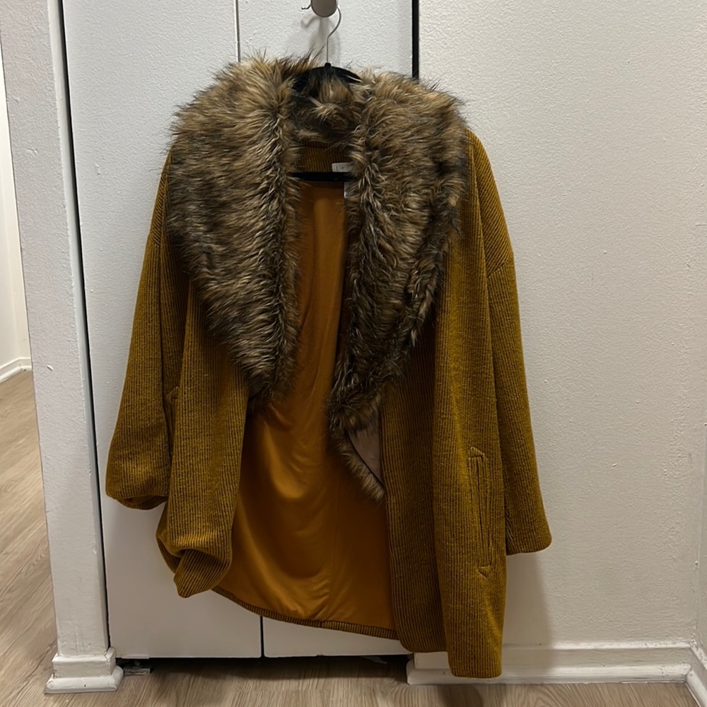 Yellow Fur Sweater